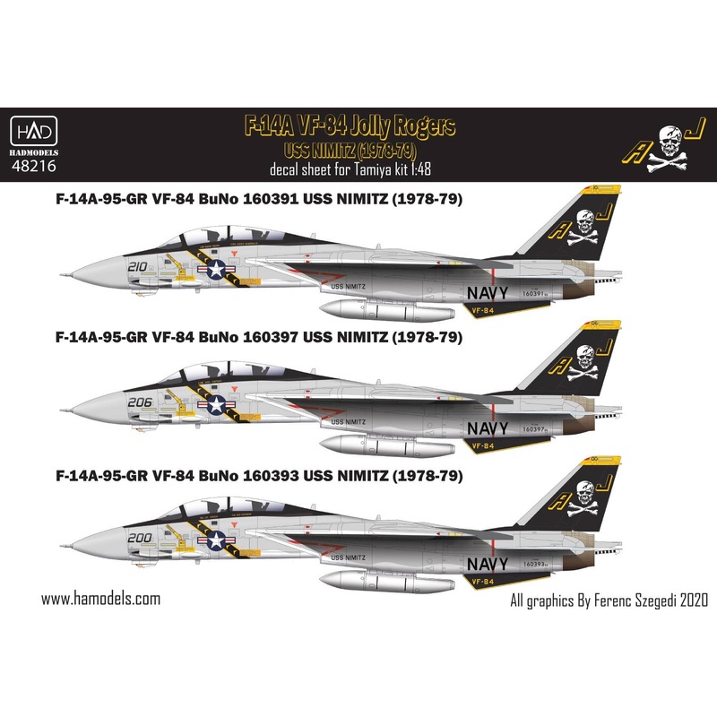 1/48 F-14A VF-84 Jolly Rogers USS Nimitz (1978-79)