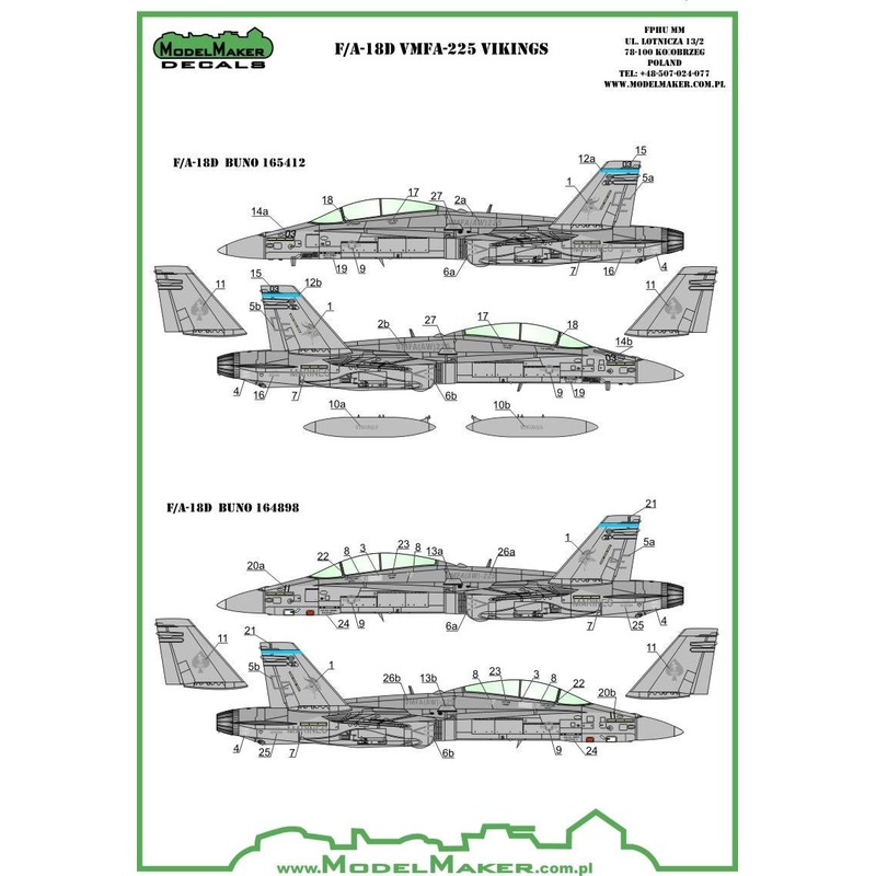 1/48 F/A-18D ATARS VMFA-225 w/Resin Conversion Parts