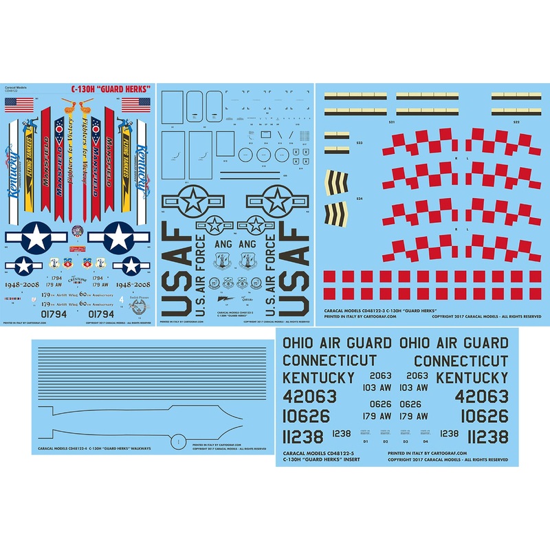1/48 US Air Force C-130H Guard Harks Decal