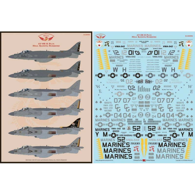 1/32 AV-8B II Plus "Hell Raising Harriers"