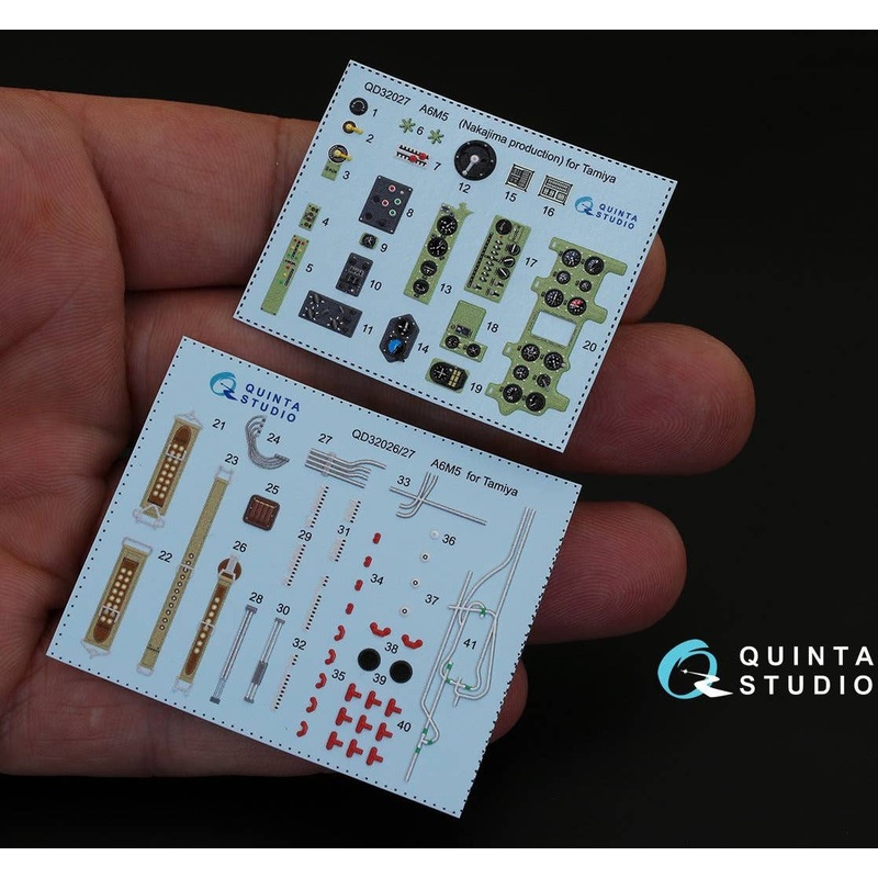 1/32 A6M5 Nakajima prod.  3D-Printed & coloured Interior on decal paper for Tamiya kit