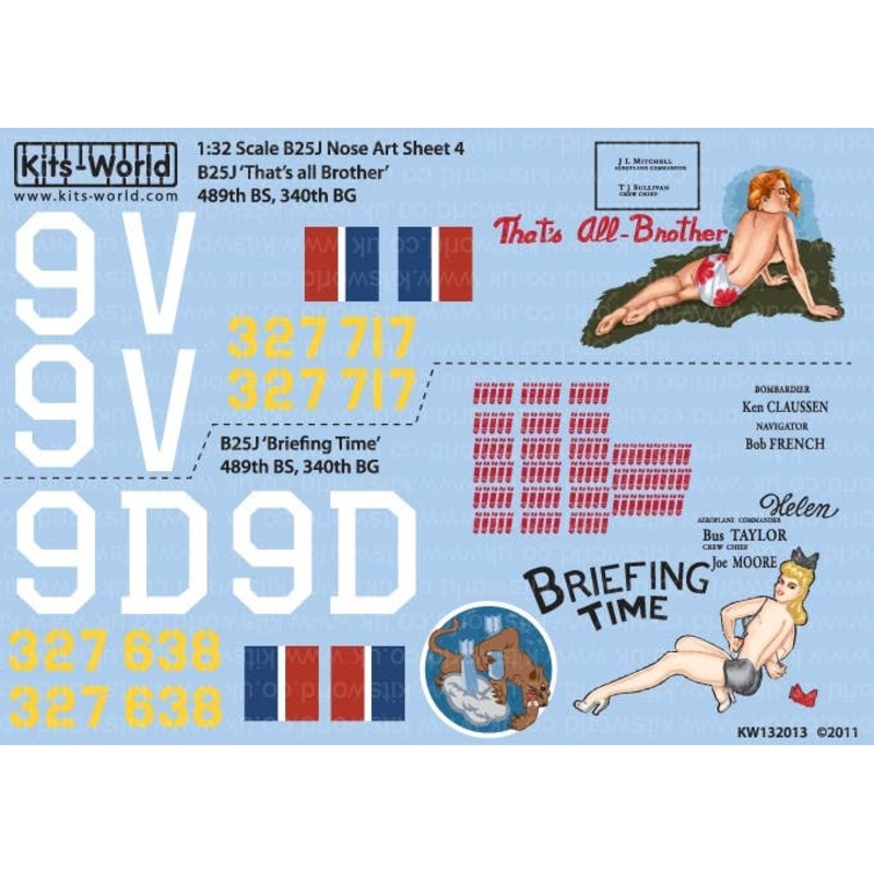 1/32 B-25J Mitchell "That's All Brother" "Briefing Time"