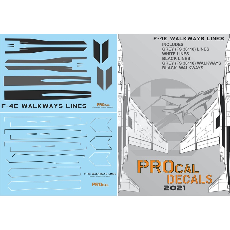 1/32 F-4E / F-RF Phantom II Walkway Decal
