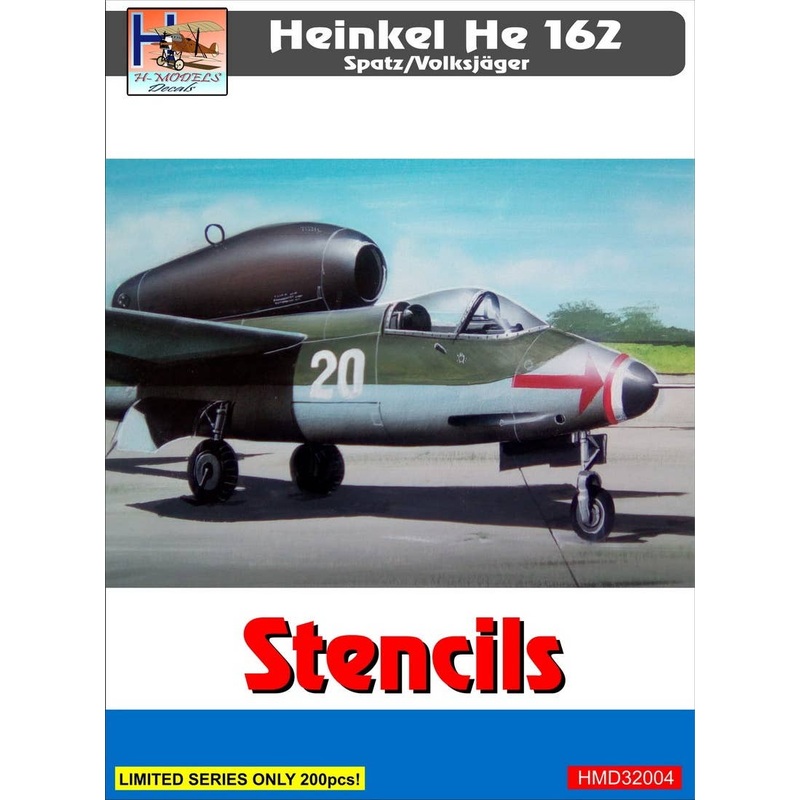 1/32 He 162 Stencils (Set for 3 a/c)