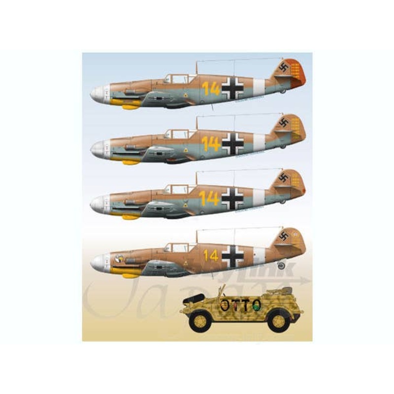 1/32 Messerschmitt Me 109 Part 2 (Marseille Special with Kubelwagen Mark)