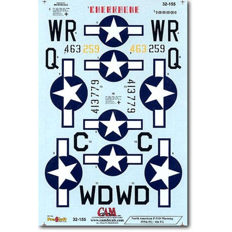 1/32 P-51D Mustang 355th FG, 4th FG