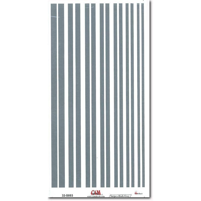 1/32 Grey Stripes Assorted Widths