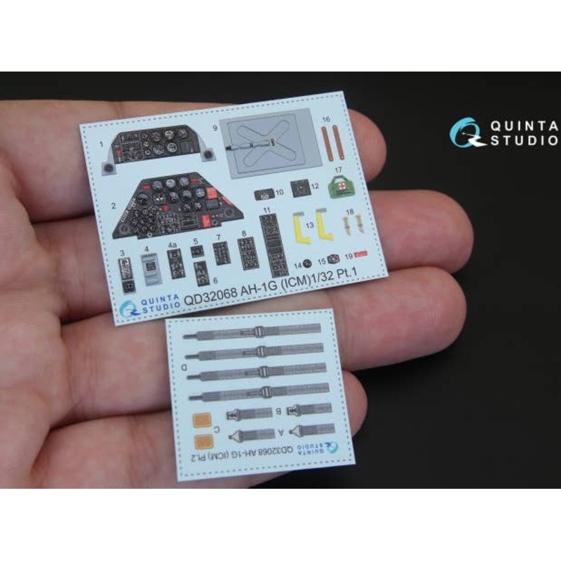 1/32 AH-1G Cobra Interior 3D Decal (For ICM Kit)