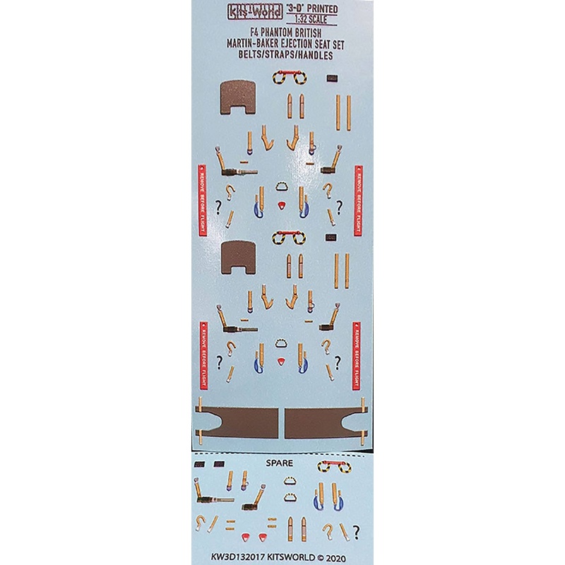 1/32 British Phantom Mb Injection Seat Detail Up 3D Decal