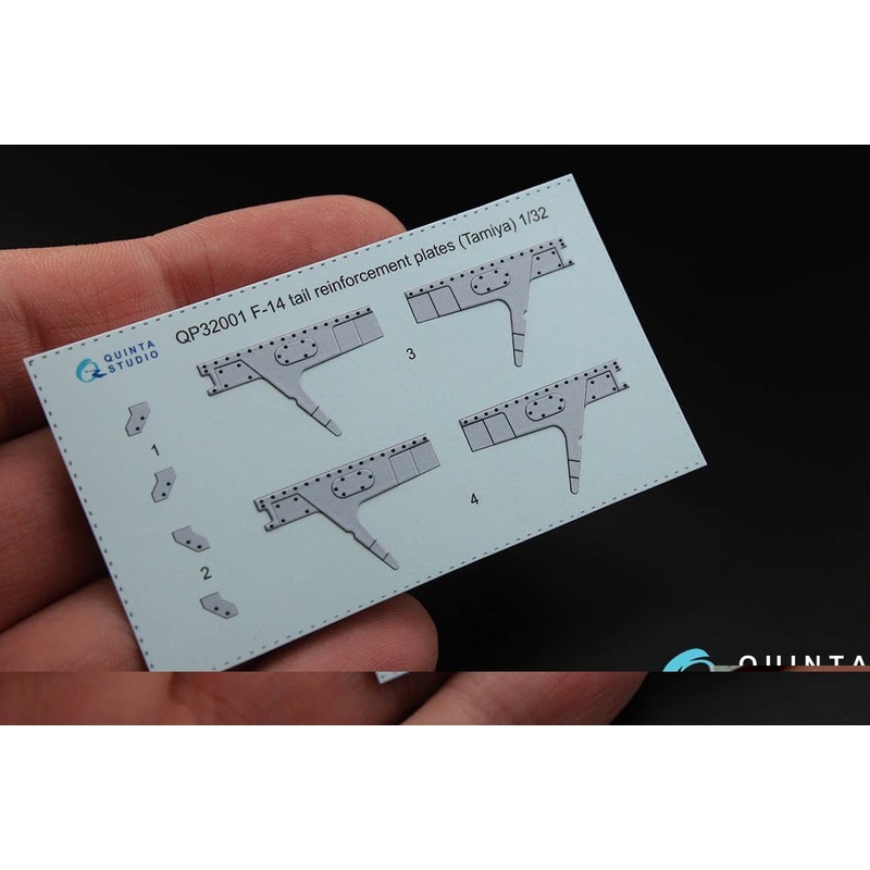 1/32 F-14 3D Decal tail reinforcement plates for Tamiya kit