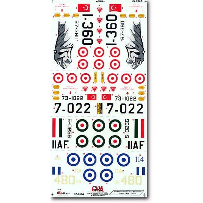 1/32 F-4E Phantoms: Turkey, Iran, Greece