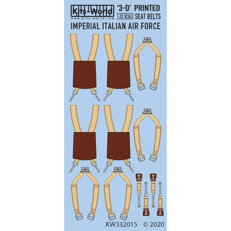 1/32 Italian Air Force Seat Belts (3D Printed)