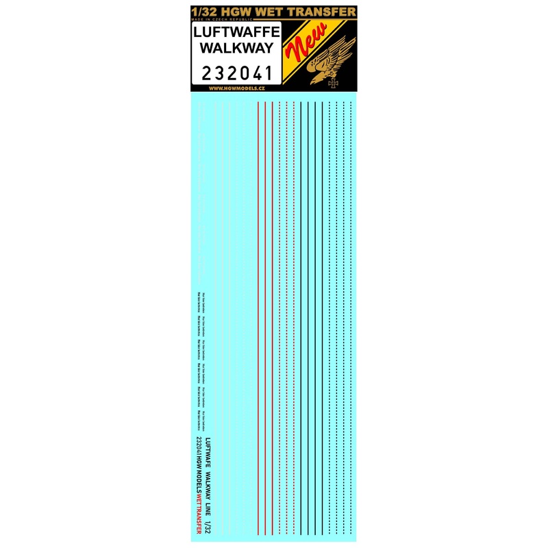 1/32 Luftwaffe Walkway Stencil Decal