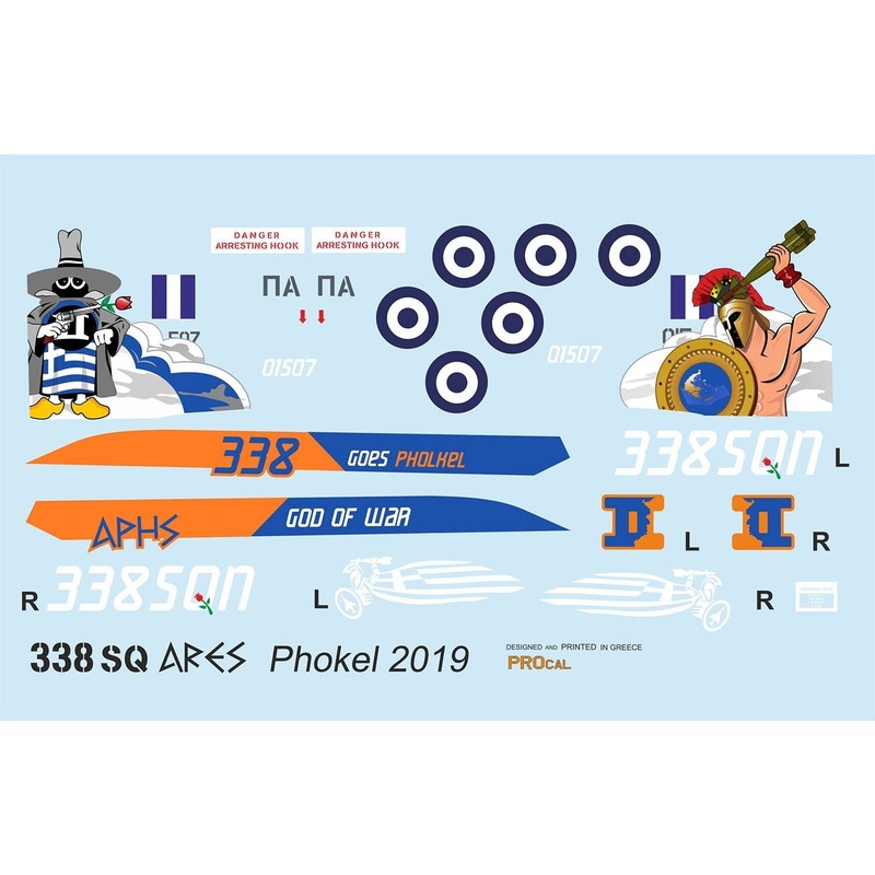 1/32 F-4E Phantom Hellenic Air Force 338 Squadron Volkel Airshow 2019 Decal Set