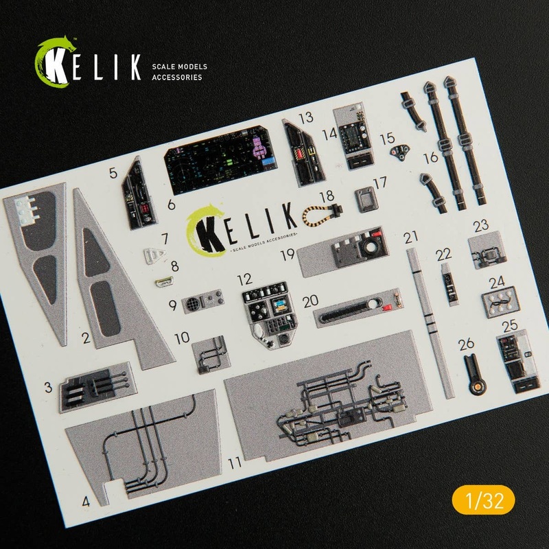 1/32 F-35C - Interior 3D Decal for Trumpeter kit