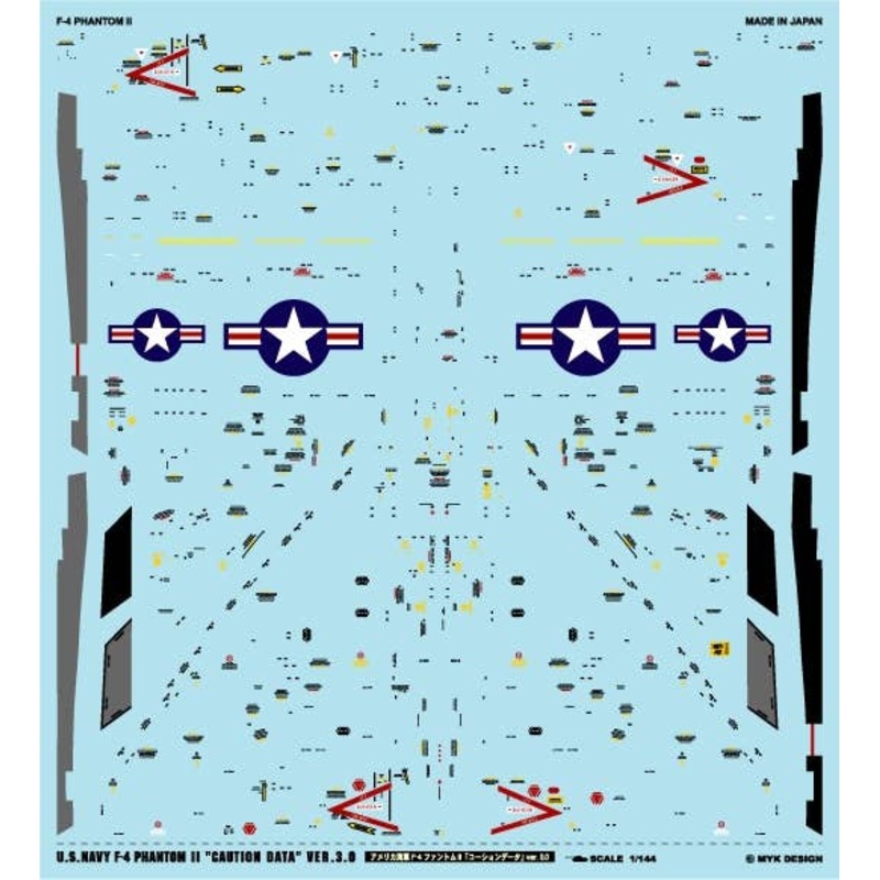 1/144 U.S.Navy F-4 Phantom II Caution Data Ver.3.0