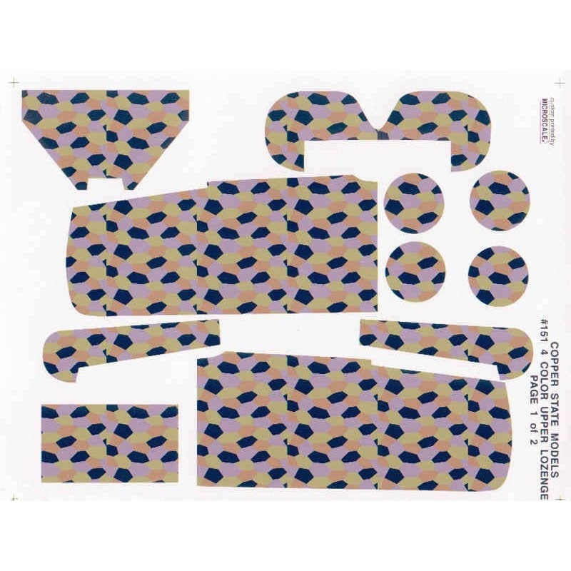 1/28 Fokker D.VII Upper Lozenge Camouflage