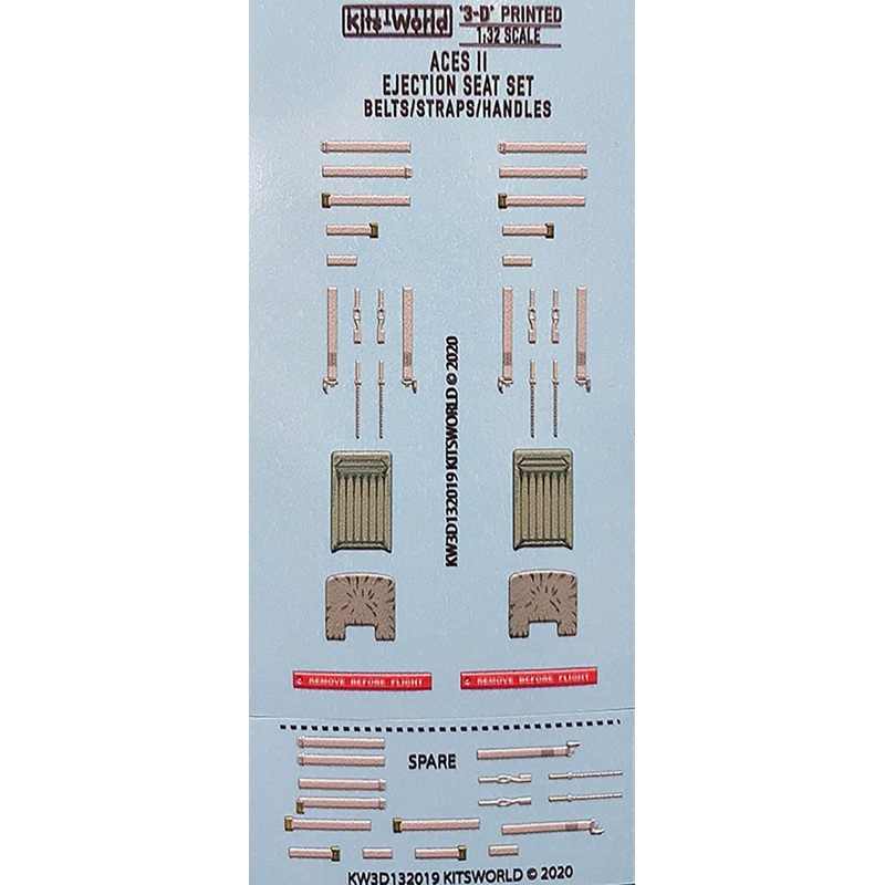 1/32 Aces II Ejection Seat Detail Up 3D Decal