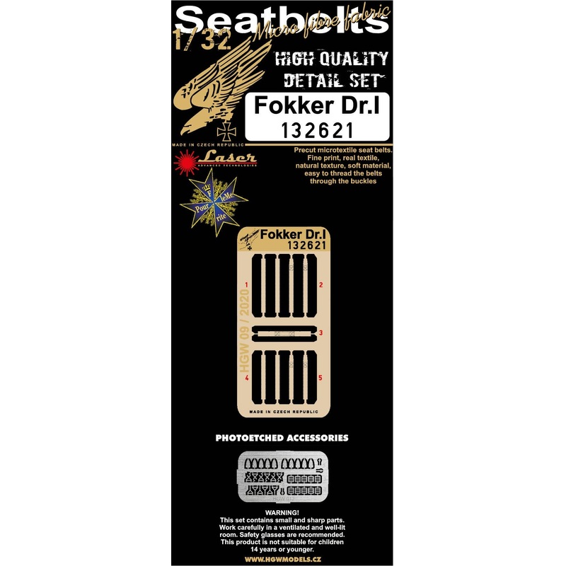 1/32 Fokker Dr. I. Cloth Seatbelt (for MENG)