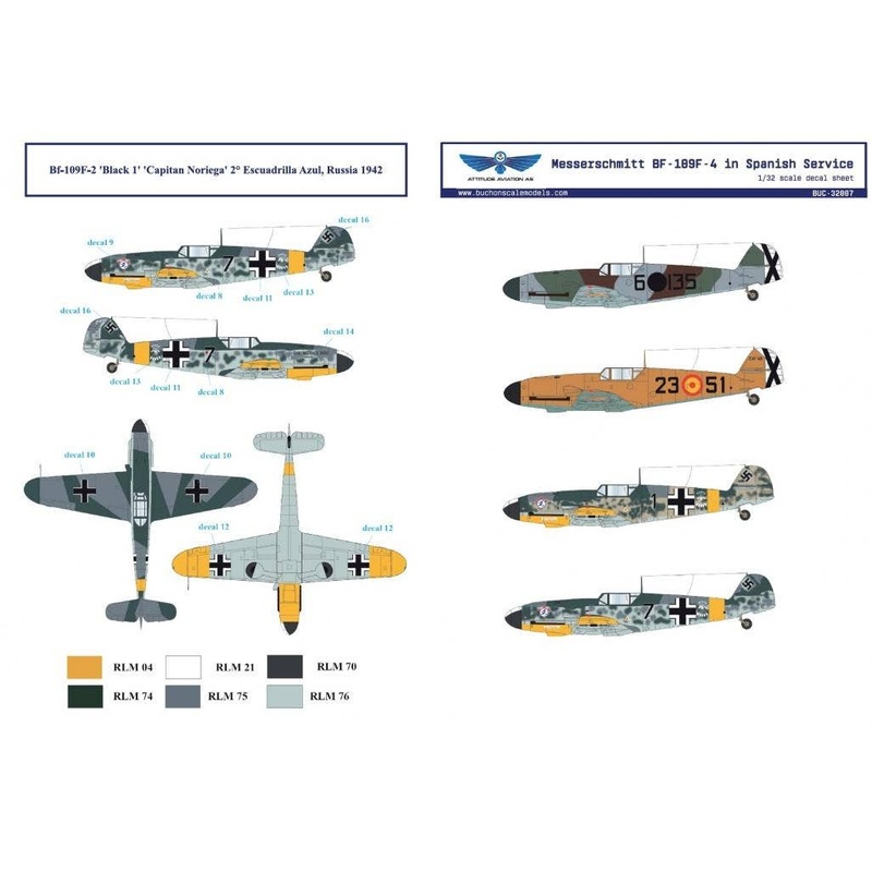 1/32 Messerschmitt BF-109F-4 in Spanish Service