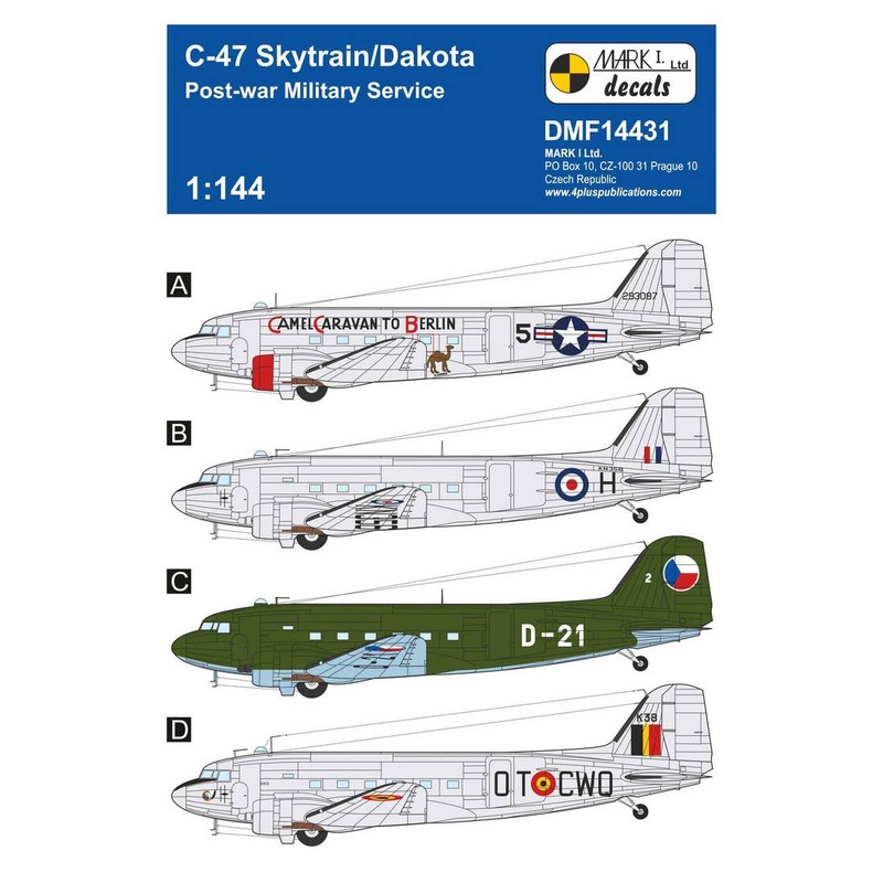 1/144 C-47 Skytrain/Dakota 'Post-war Military Service'
