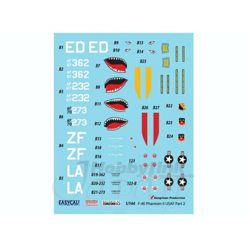 1/144 F-4E Phantom II USAF Pt.2 Decals