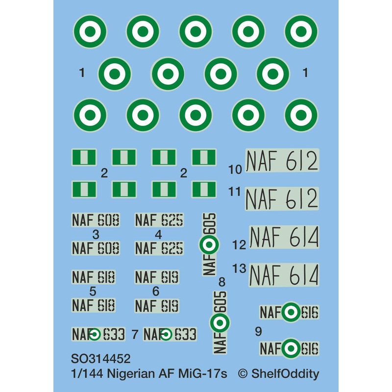 1/144 Nigerian AF MiG-17s