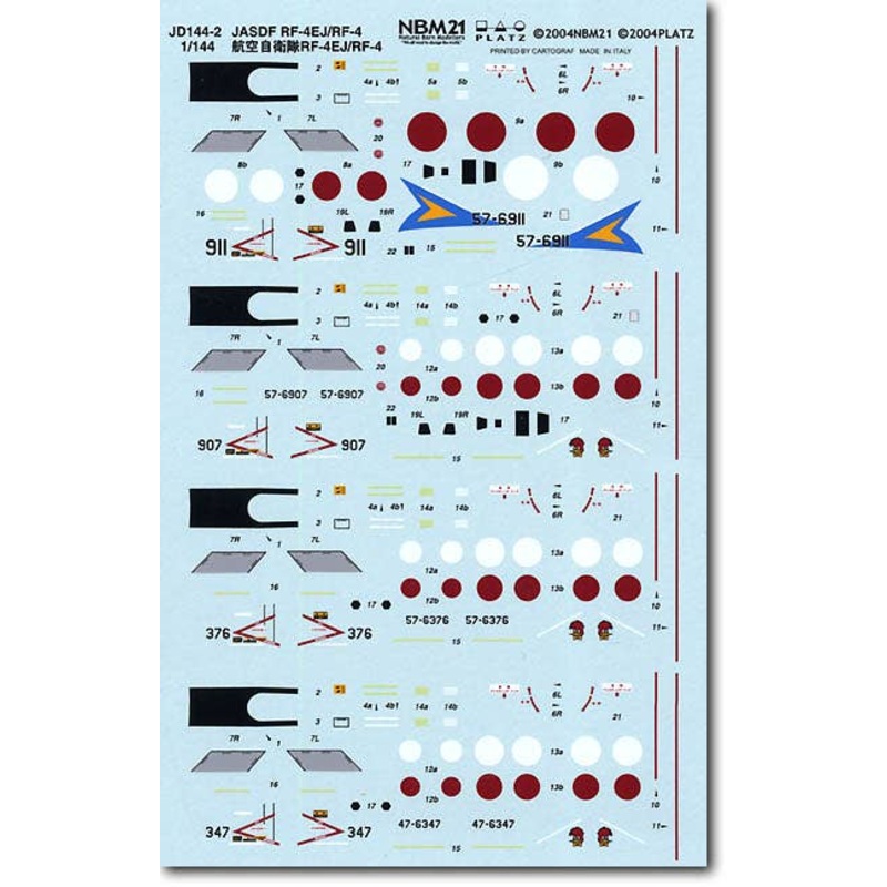 1/144 JASDF RF-4E/RF-4EJ Decal