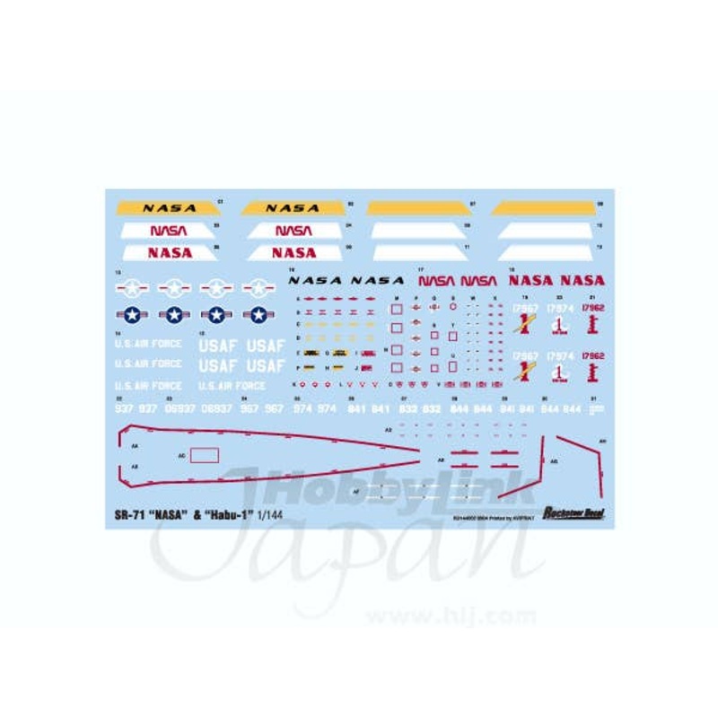 1/144 Lockheed SR-71A Blackbird NASA & Habu-1