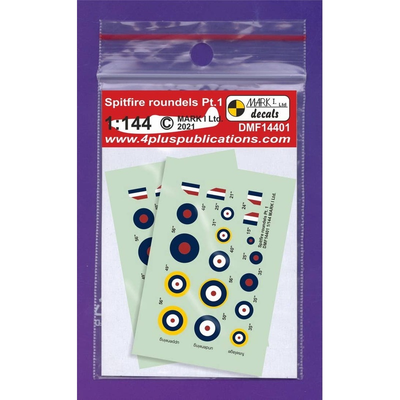 1/144 Spitfire Roundels & Fin Flashes, Pt.1