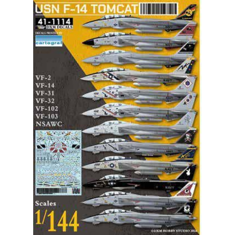 1/144 (41-1114) F-14A/B/D Tomcat