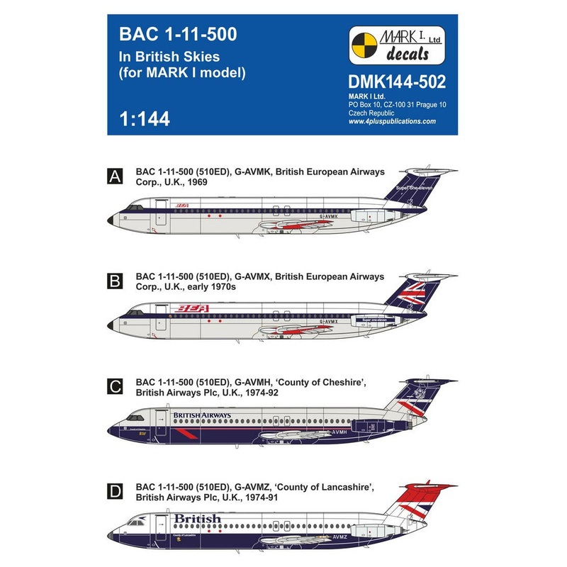 1/144 BAC 1-11-500 `In British Skies'