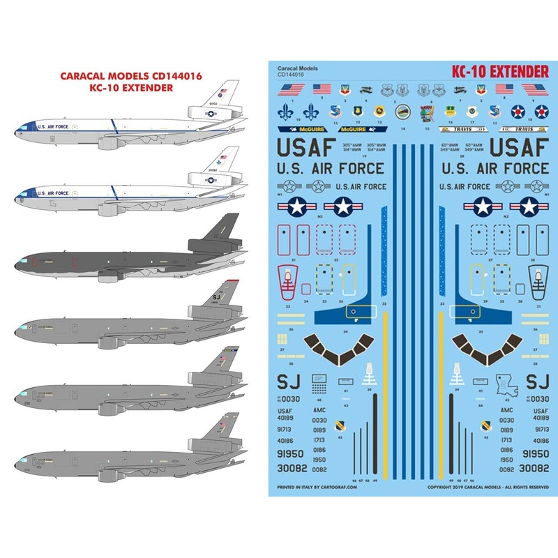1/144 U.S. Air Force KC-10 Extender decal