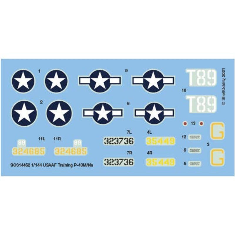 1/144 USAAF Training P-40M/Ns