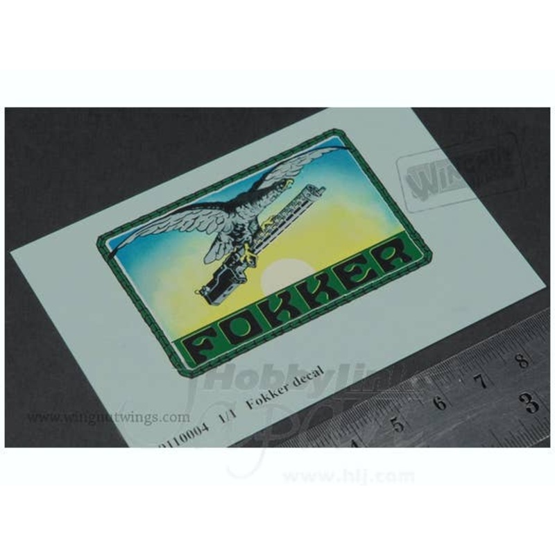 1/1 Fokker Factory Decal