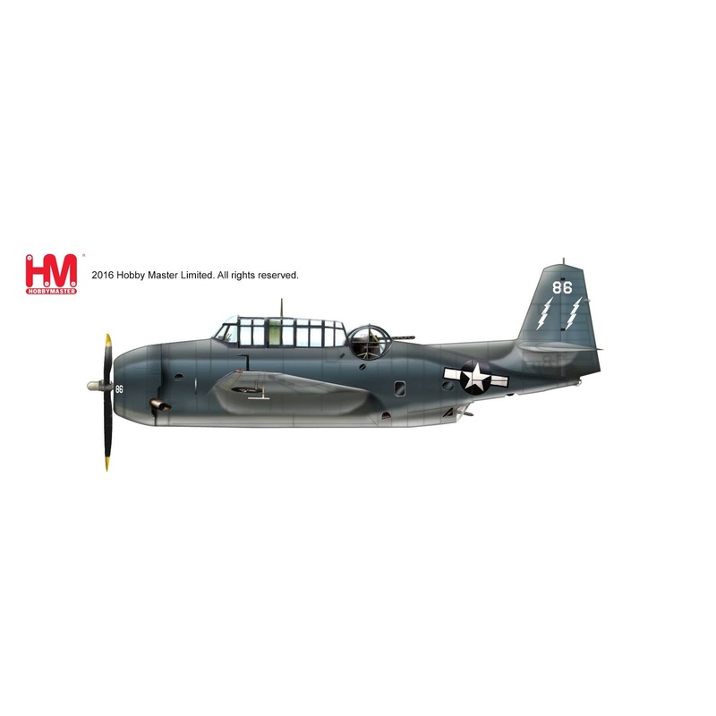 1/72 Grumman TBM-3 AvengerWhite 86 of VC-88, USS Saginaw Bay, March 1945