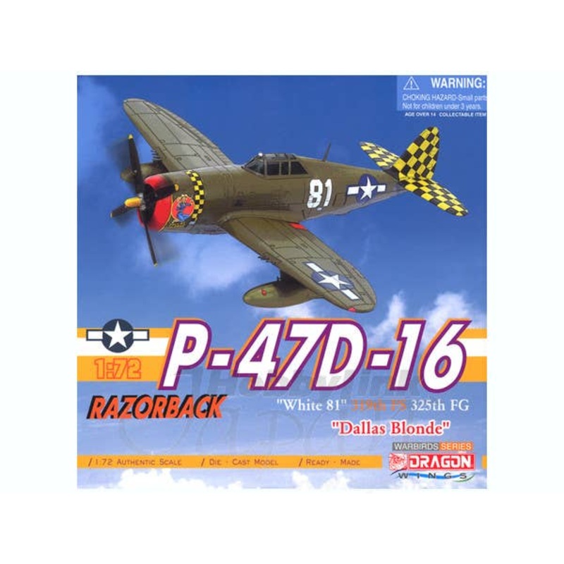 1/72 P-47D Dallas Blonde White 81 319th FS 325th FG
