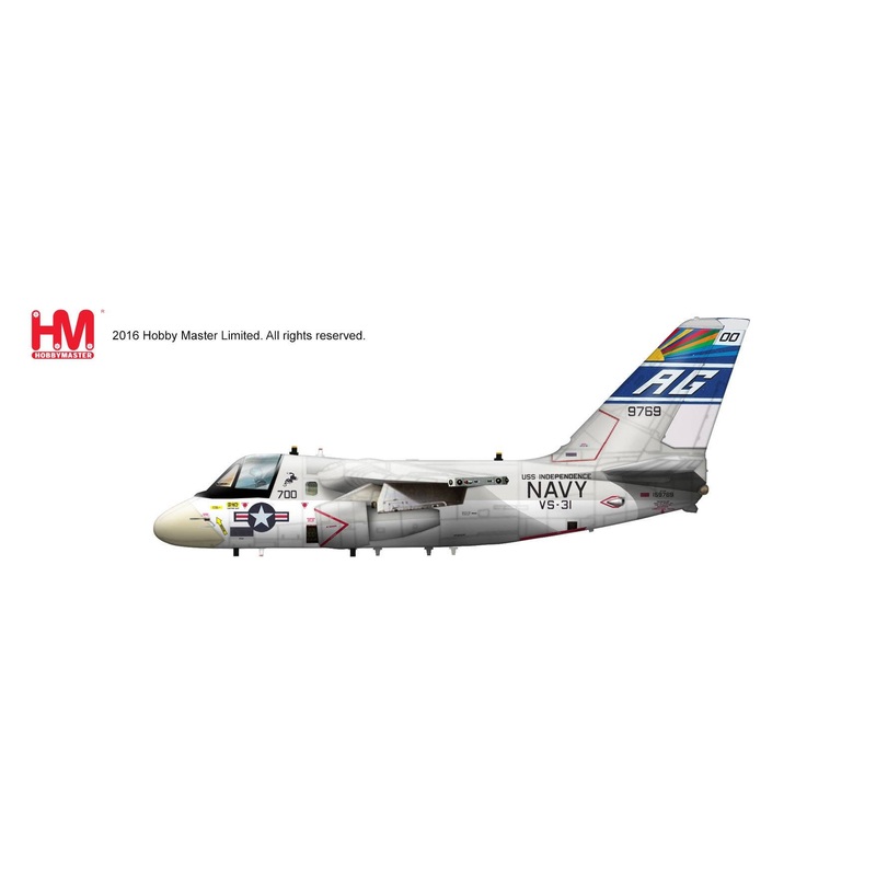 1/72 US Navy Lockheed S-3A Viking, VS-31 "Topcats", USS Independence