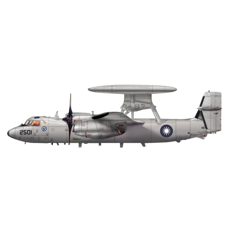 1/72 Northrop Grumman E-2T Hawkeye BuNo.151709/2501, ROCAF, 1995