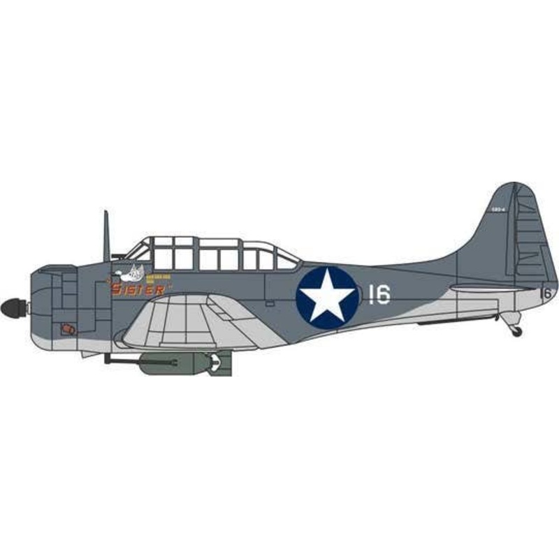 1/72 Douglas Dauntless Vmsb-233 Sister Guadalcanal 1943