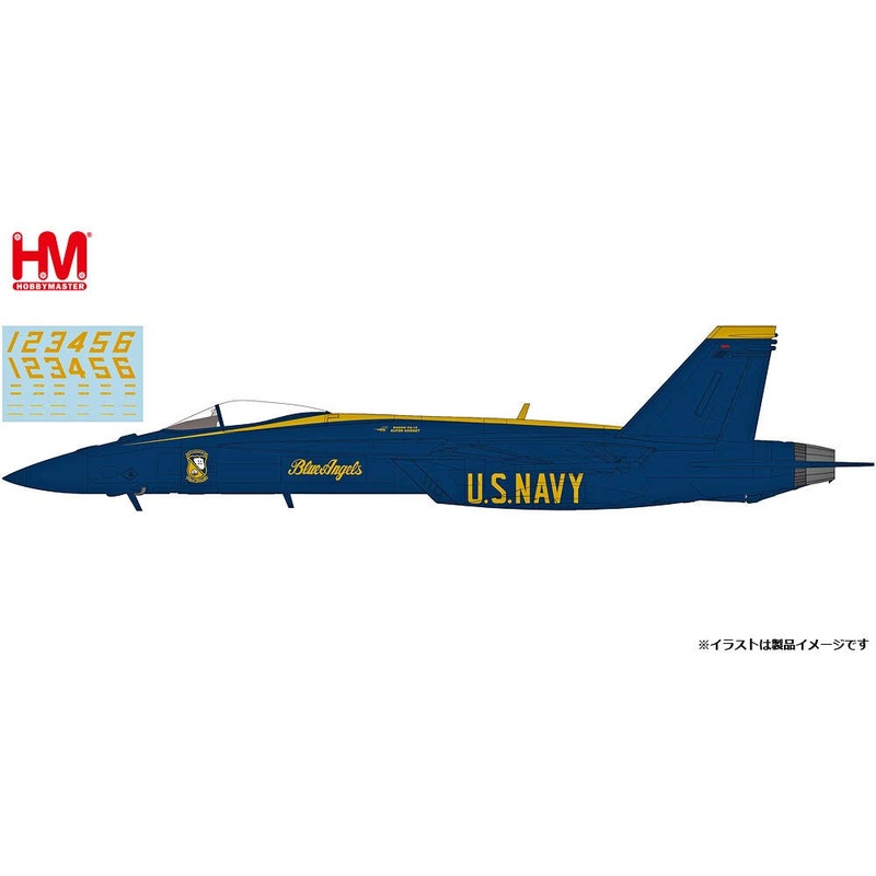 1/72 F/A-18E Super Hornet Blue Angels 2021 No. 1-6 Decal included version