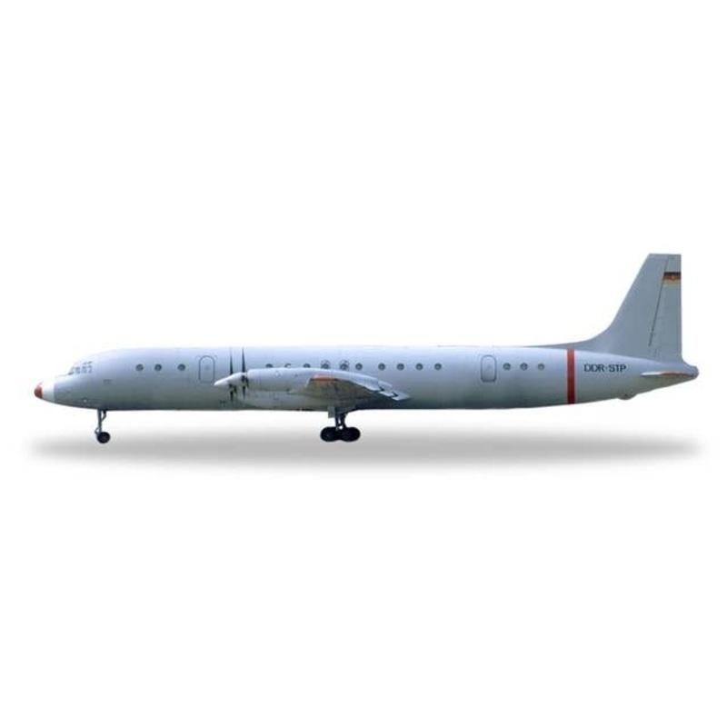 1/500 IL-18 Interflug Technische Pruefung DDR-STP Grey Mouse
