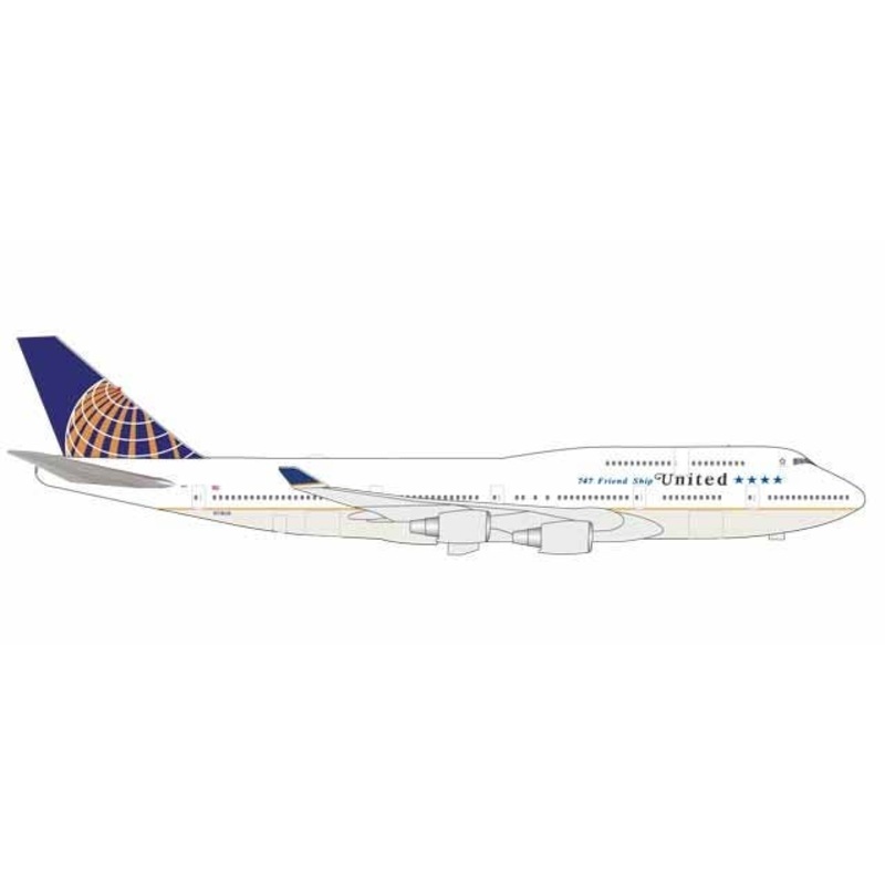 1/500 747-400 United Airlines "747 Farewell Flight" N118UA