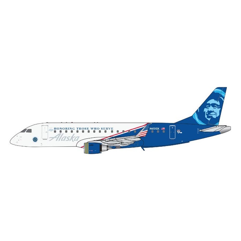 1/400 E175 Alaska Airlines/Horizon Air N651QX Honoring Those Who Serve