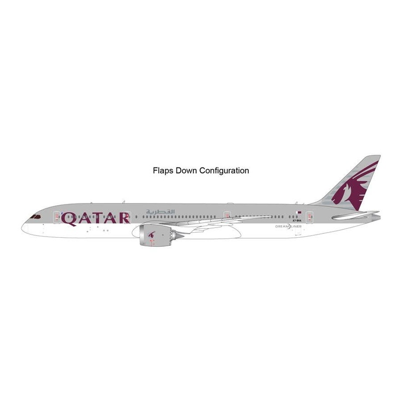 1/400 787-9 Qatar Airways A7-BHA Flaps Down