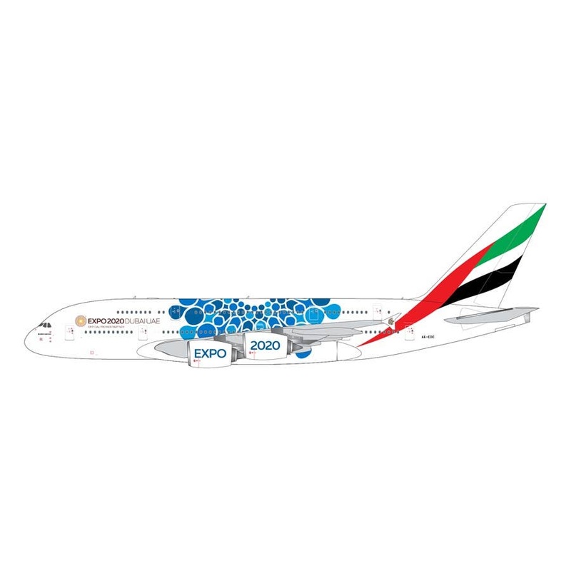 1/400 Emirates Airline Expo 2020 Blue A380 A6-EOC