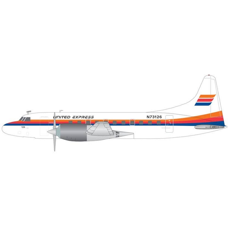1/200 CV-580 United Express (Saul Bass) N73126
