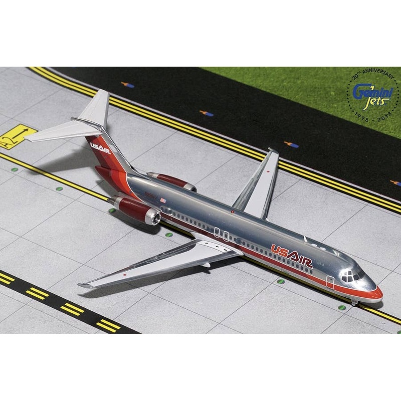 1/200 DC-9-30 USAir (Maroon Livery, Polished) N950VJ