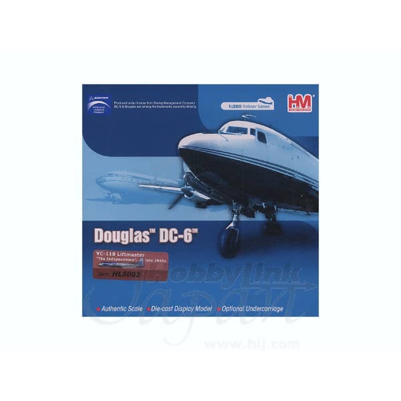 1/200 Douglas DC-6 VC-118 Liftmaster The Independence 1940s