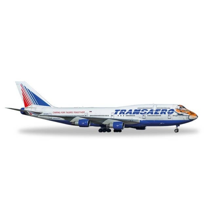 1/200 747-400 Transaero Airlines Amur Tiger EI-XLN